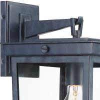 One Light Outdoor Wall Sconce by Crystorama - Belmont Collection, Graphite Finish - BEL-A8062-GE