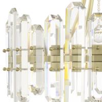 Four Light Semi Flush Mount by Crystorama - Bolton Collection, Aged Brass Finish - BOL-8884-AG
