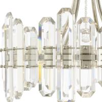 Four Light Semi Flush Mount by Crystorama - Bolton Collection, Polished Nickel Finish - BOL-8884-PN