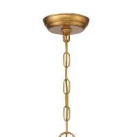 Eight Light Chandelier by Crystorama - Bridgehampton Collection, Antique Gold Finish - 8828-GA-CL-S
