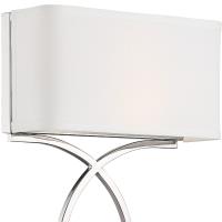 Two Light Wall Sconce by Crystorama - Brinkley Collection, Polished Nickel Finish - BRK-A3702-PN