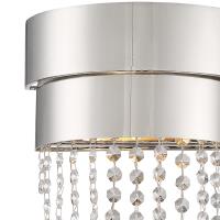 Two Light Wall Sconce by Crystorama - Clarksen Collection, Polished Nickel Finish - CLA-A3202-PN-CL-MWP