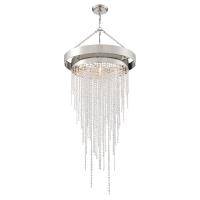 Six Light Chandelier by Crystorama - Clarksen Collection, Polished Nickel Finish - CLA-A3207-PN-CL-MWP