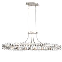 12 Light Chandelier by Crystorama - Clover Collection, Brushed Nickel Finish - CLO-8897-BN