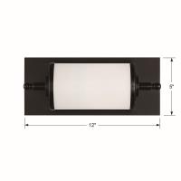 LED Bathroom Vanity by Crystorama - Foster Collection, Matte Black Finish - FOS-A8050-MK