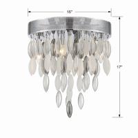 Four Light Flush Mount by Crystorama - Hudson Collection, Polished Chrome Finish - HUD-A2214-CH