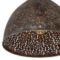 One Light Pendant by Crystorama - Jasmine Collection, Forged Bronze Finish - JAS-A5010-FB