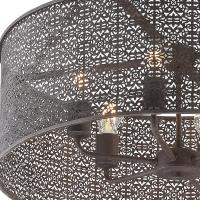 Six Light Chandelier by Crystorama - Jasmine Collection, Forged Bronze Finish - JAS-A5016-FB