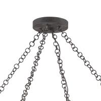 Six Light Chandelier by Crystorama - Jasmine Collection, Forged Bronze Finish - JAS-A5016-FB