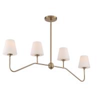 Four Light Chandelier by Crystorama - Keenan Collection, Vibrant Gold Finish - KEE-A3004-VG