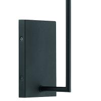 One Light Wall Sconce by Crystorama - Lena Collection, Black Forged Finish - LEN-250-OP-BF