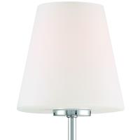One Light Wall Sconce by Crystorama - Lena Collection, Polished Chrome Finish - LEN-250-OP-CH