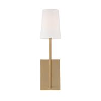 One Light Wall Sconce by Crystorama - Lena Collection, Vibrant Gold Finish - LEN-251-VG