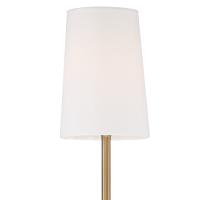 One Light Wall Sconce by Crystorama - Lena Collection, Vibrant Gold Finish - LEN-251-VG