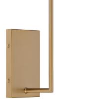 One Light Wall Sconce by Crystorama - Lena Collection, Vibrant Gold Finish - LEN-251-VG