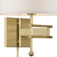 One Light Wall Sconce by Crystorama - Marshall Collection, Aged Brass Finish - MAR-A8031-AG