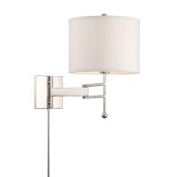 One Light Wall Sconce by Crystorama - Marshall Collection, Polished Nickel Finish - MAR-A8031-PN