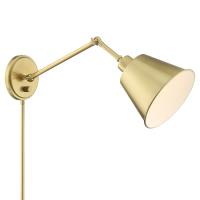 One Light Wall Sconce by Crystorama - Mitchell Collection, Aged Brass Finish - MIT-A8020-AG