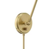 One Light Wall Sconce by Crystorama - Mitchell Collection, Aged Brass Finish - MIT-A8021-AG