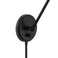 One Light Wall Sconce by Crystorama - Mitchell Collection, Matte Black Finish - MIT-A8021-MK