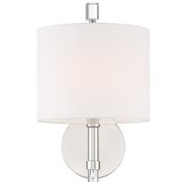 One Light Wall Sconce by Crystorama - Rachel Collection, Polished Nickel Finish - RAC-A3501-PN