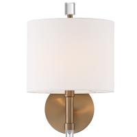 One Light Wall Sconce by Crystorama - Rachel Collection, Vibrant Gold Finish - RAC-A3501-VG