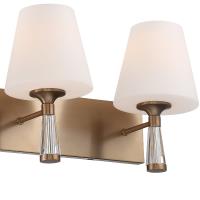 Three Light Bathroom Vanity by Crystorama - Ramsey Collection, Vibrant Gold Finish - RAM-A3403-VG