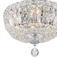 Four Light Flush Mount by Crystorama - Roslyn Collection, Polished Chrome Finish - ROS-A1004-CH-CL-MWP