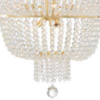 Eight Light Chandelier by Crystorama - Rylee Collection, Antique Gold Finish - 610-GA
