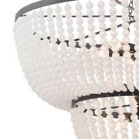Eight Light Chandelier by Crystorama - Rylee Collection, Matte Black Finish - 610-MK