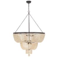 12 Light Chandelier by Crystorama - Rylee Collection, Forged Bronze Finish - 612-FB