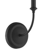 One Light Wall Sconce by Crystorama - Sylvan Collection, Black Forged Finish - 2241-BF