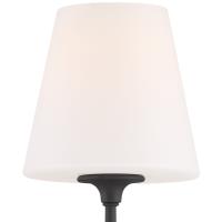 One Light Wall Sconce by Crystorama - Sylvan Collection, Black Forged Finish - 2441-OP-BF