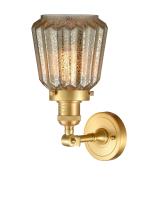 LED Wall Sconce by Innovations - Franklin Restoration Collection, Satin Gold Finish - 203-SG-G146-LED