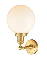LED Wall Sconce by Innovations - Franklin Restoration Collection, Satin Gold Finish - 203-SG-G201-8-LED