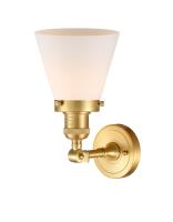 LED Wall Sconce by Innovations - Franklin Restoration Collection, Satin Gold Finish - 203-SG-G61-LED