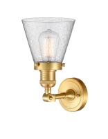 LED Wall Sconce by Innovations - Franklin Restoration Collection, Satin Gold Finish - 203-SG-G64-LED