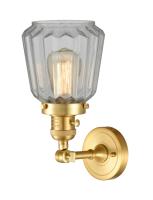 One Light Wall Sconce by Innovations - Franklin Restoration Collection, Satin Gold Finish - 203SW-SG-G142