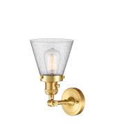 One Light Wall Sconce by Innovations - Franklin Restoration Collection, Satin Gold Finish - 203SW-SG-G64