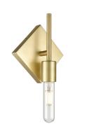 LED Wall Sconce by Innovations - Auralume Collection, Satin Brass Finish - 425-1W-SB-T10LED