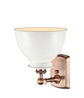 One Light Wall Sconce by Innovations - Ballston Collection, Antique Copper Finish - 516-1W-AC-M14-W