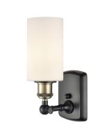 One Light Wall Sconce by Innovations - Ballston Collection, Black Antique Brass Finish - 516-1W-BAB-G801
