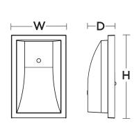 LED Outdoor Wall Sconce by AFX Lighting - Led Security Collection, Black Finish - BWSW060822L50MVBK