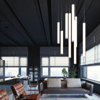 LED Pendant by AFX Lighting - Caden Collection, Black Finish - CADP36L30UDBK
