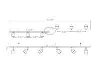 LED Fixed Rail by AFX Lighting - Core Collection, Satin Nickel Finish - CRRF6450L30SN