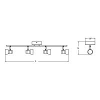 LED Fixed Rail by AFX Lighting - Gage Collection, Polished Chrome Finish - GGEF0618L30D1PC