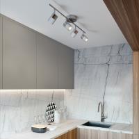 LED Fixed Rail by AFX Lighting - Gramercy Collection, Satin Nickel Finish - GRAF4450L30WH