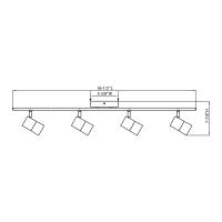 LED Fixed Rail by AFX Lighting - Gramercy Collection, Satin Nickel Finish - GRAF4450L30WH