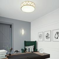 LED Flush Mount by AFX Lighting - Haven Collection, Satin Nickel Finish - HVNF17LAJUDSN