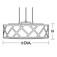 LED Pendant by AFX Lighting - Haven Collection, Satin Nickel Finish - HVNP17LAJUDSN